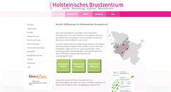 Desktop Screenshot of holsteinisches-brustzentrum.de